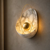 ConusShell | Elegant Artistic Resin Copper Wall Sconce Lighting