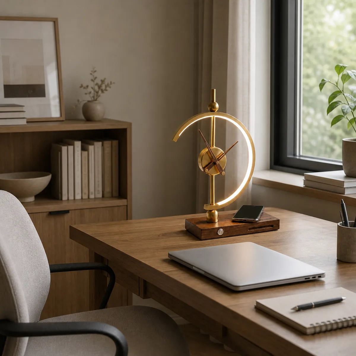 CrescentGlow | Modern Dimmable LED Wall Light with Touch Switch