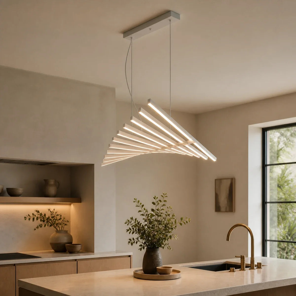 HelixLight | Elegant Dimmable LED Chandelier with Modern DNA Design