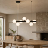 Luminara | Elegant Adjustable Glass Pendant Light Cluster for Kitchen Island