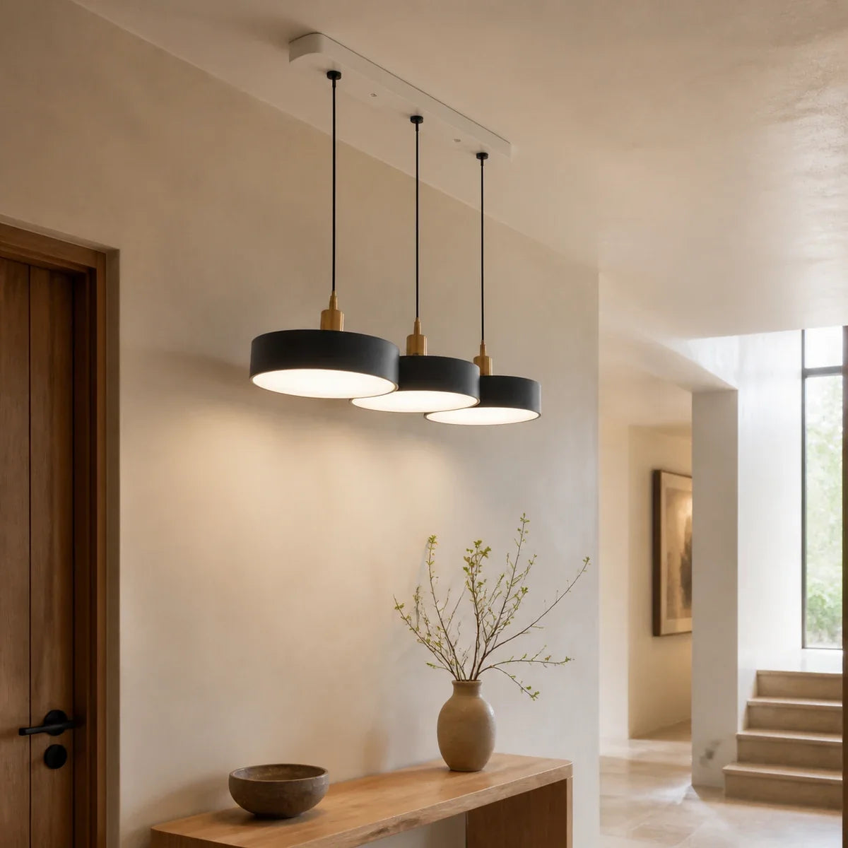 NordicWood | Stylish Contemporary Multi-Light Pendant Lighting Fixture