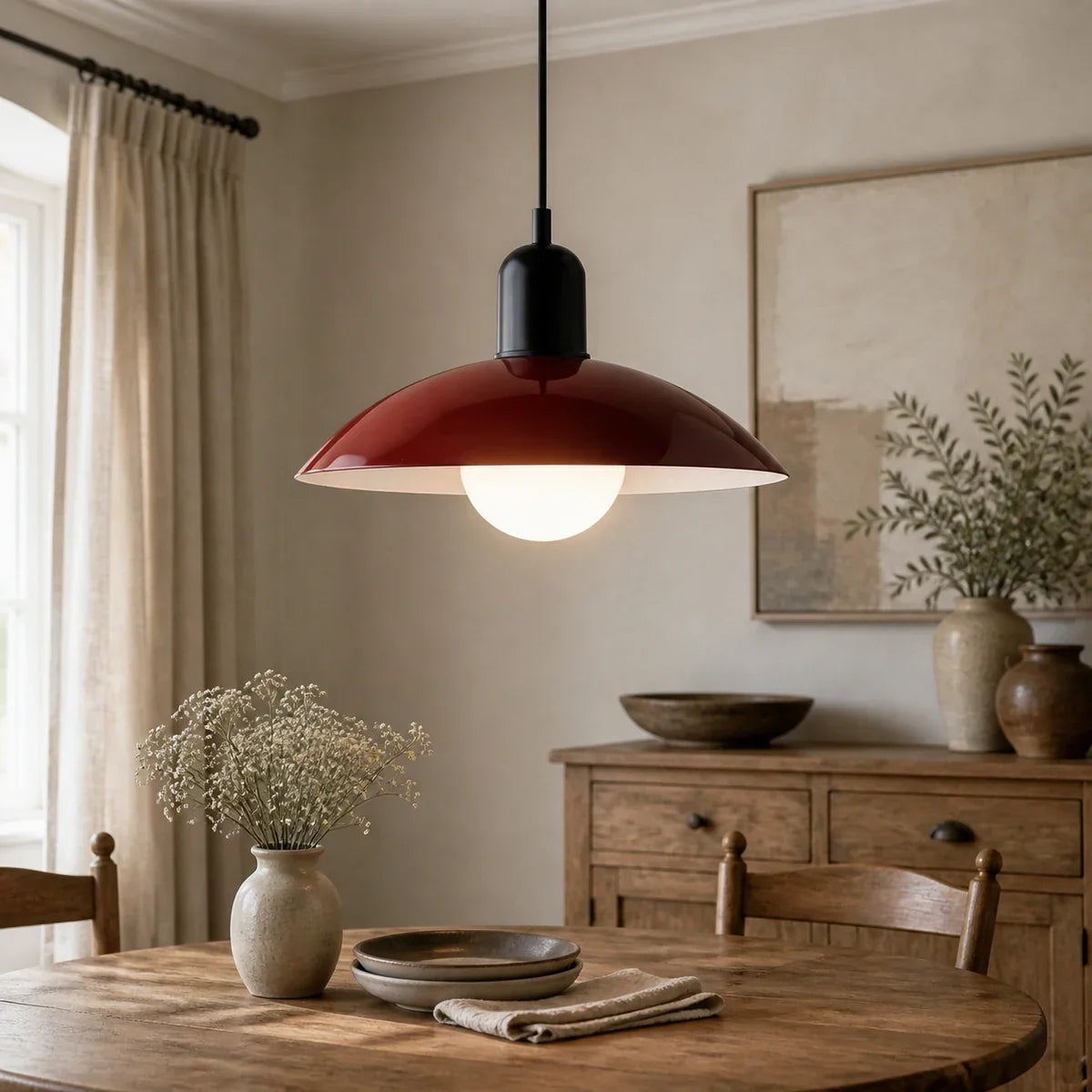 NordicAura | Elegant Adjustable Iron LED Pendant Light for Modern Spaces
