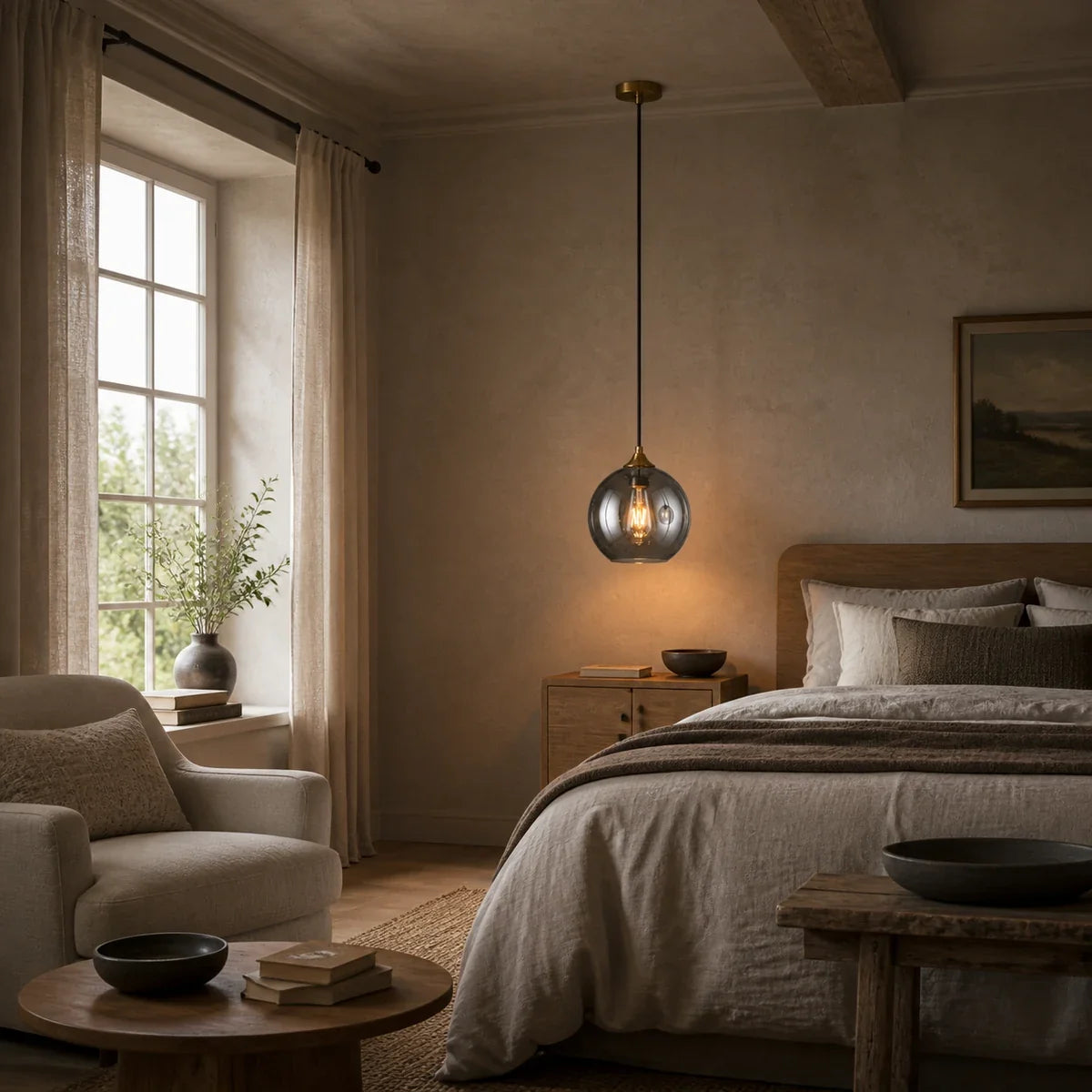Luminara | Sleek Adjustable Modern Glass Pendant Lighting Fixture