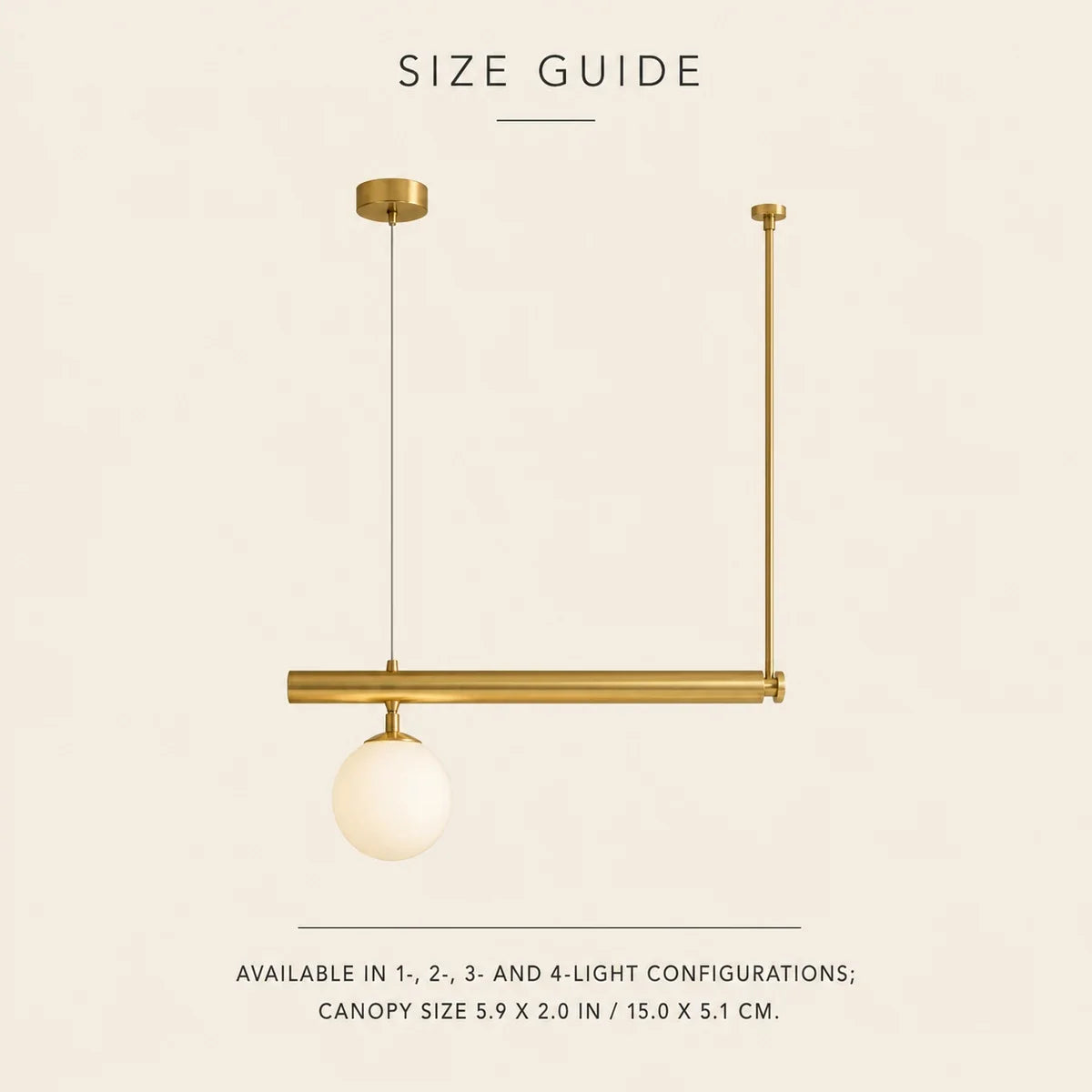 LunaraGold | Modern Elegant Adjustable Pendant Chandelier for Dining