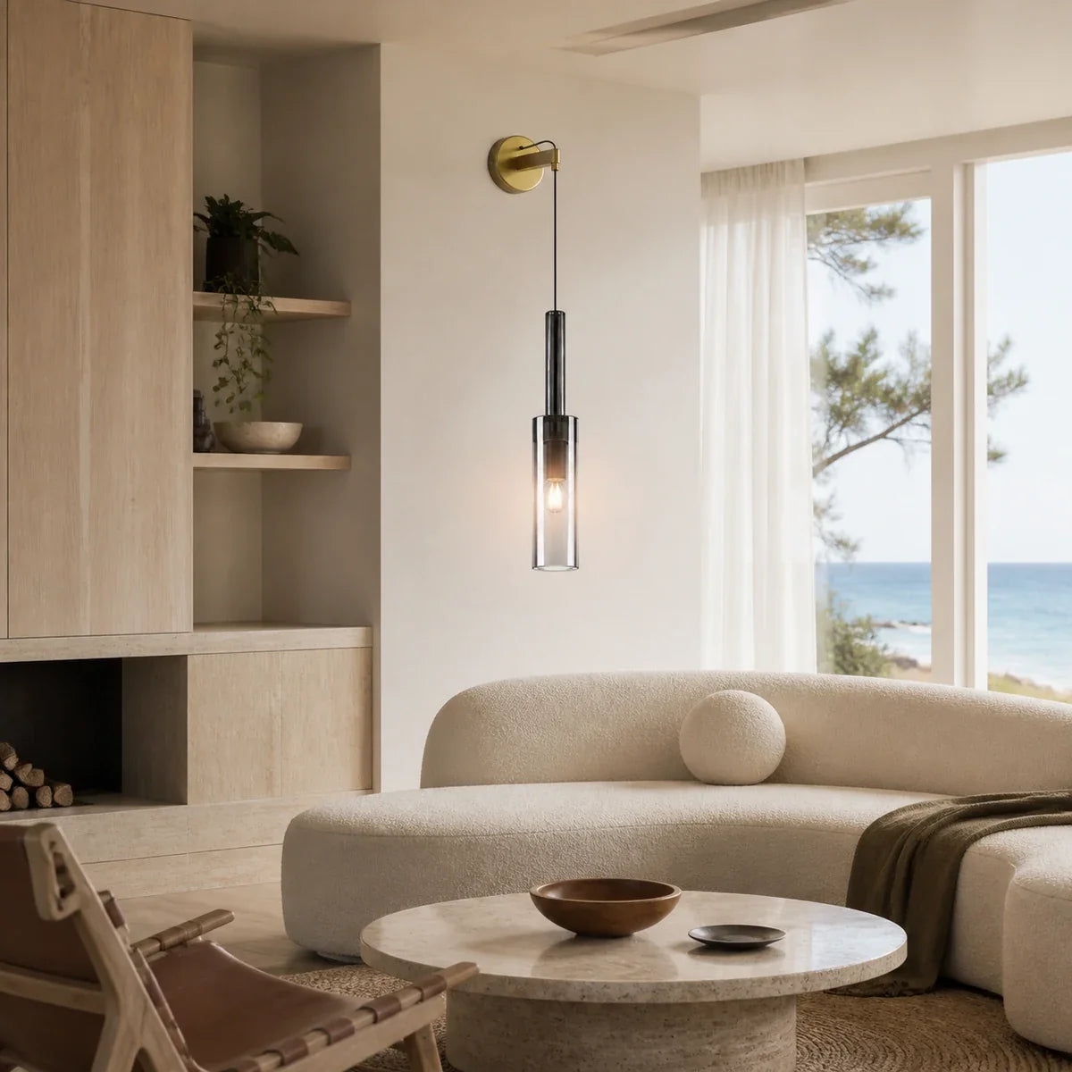 Luminara | Elegant Adjustable Copper Shade LED Pendant Light