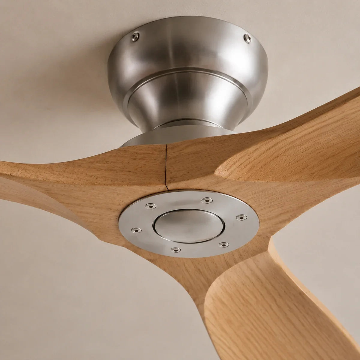 AeroWood | Sleek Low Profile Flush Mount Ceiling Fan with DC Motor
