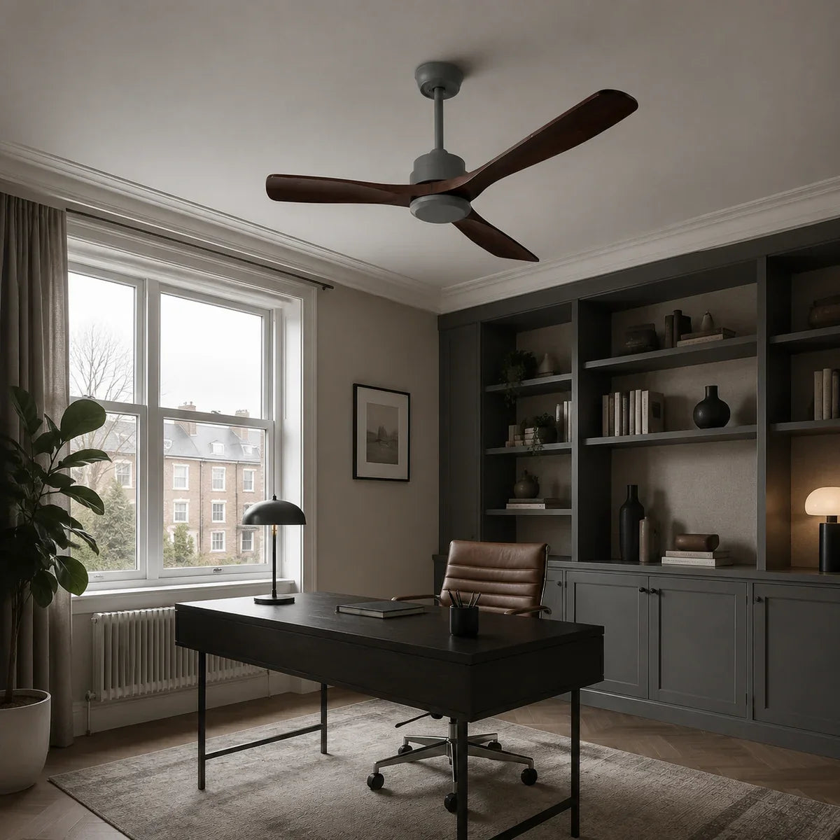 AetherBreeze | Stylish Energy Efficient 60-Inch Flush Mount Ceiling Fan