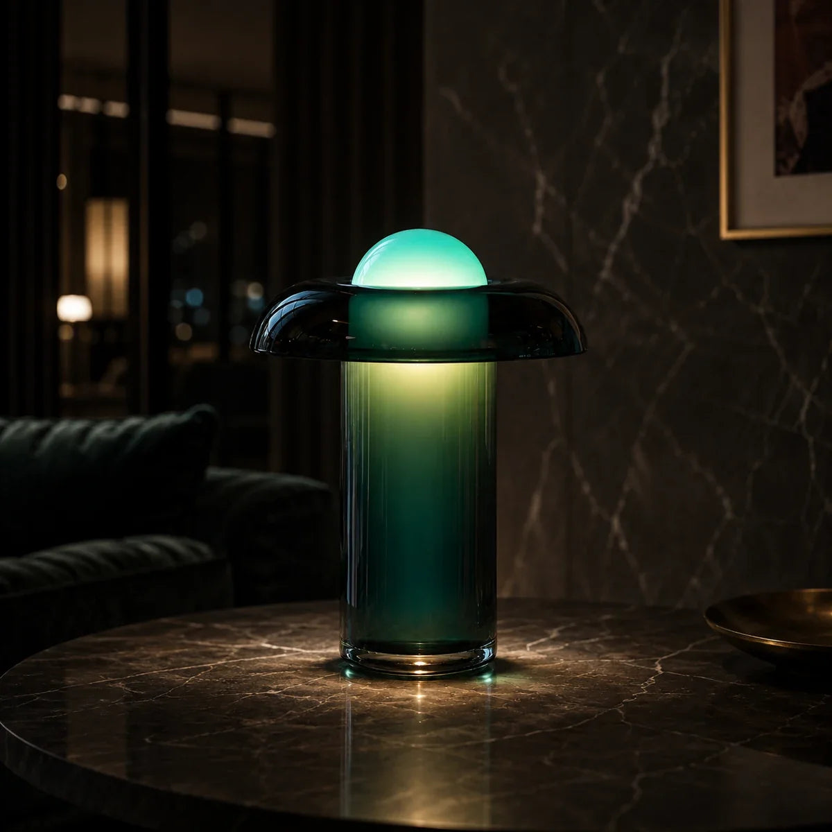 Luminara | Elegant Dimmable Clear Glass Table Lamp for Modern Interiors