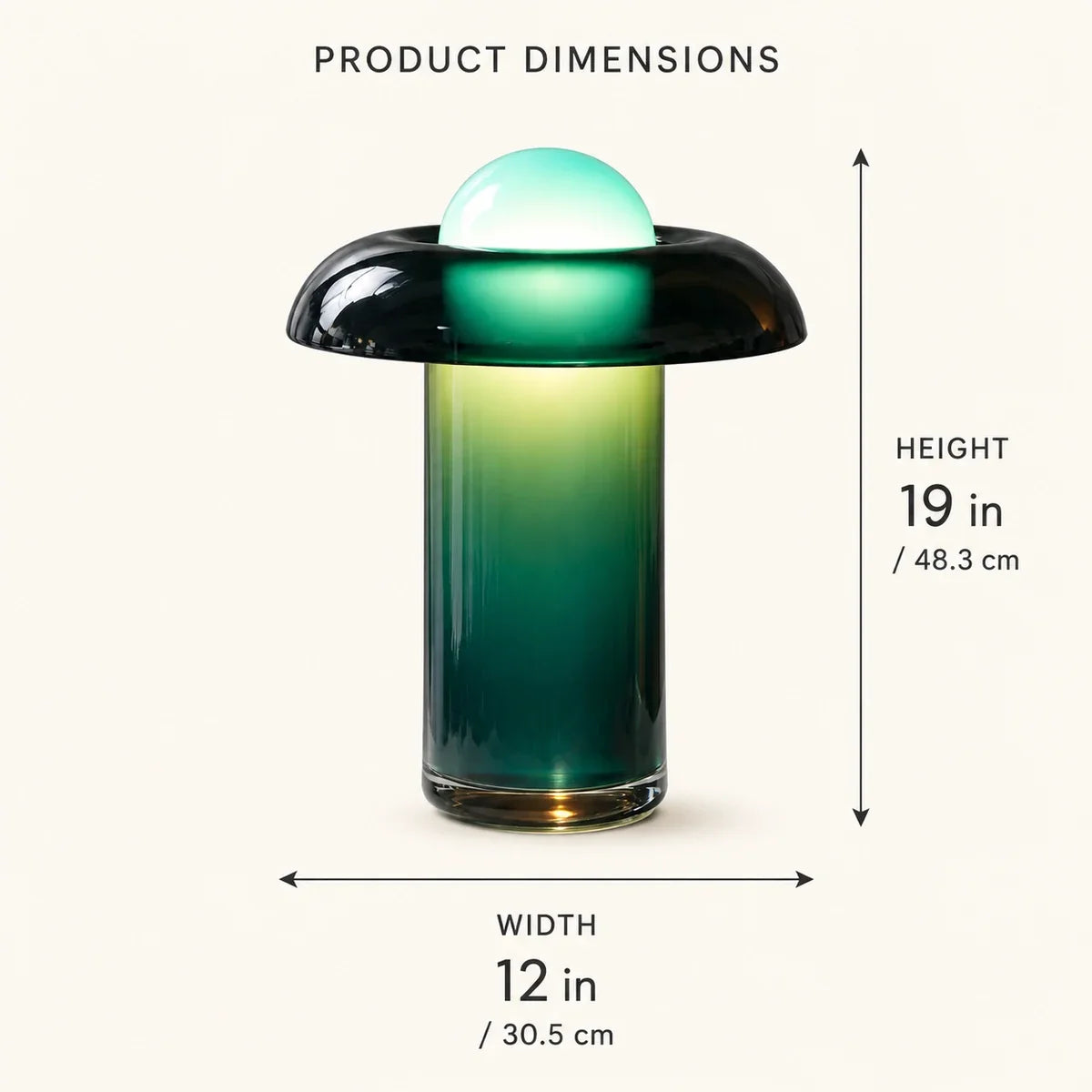 Luminara | Elegant Dimmable Clear Glass Table Lamp for Modern Interiors
