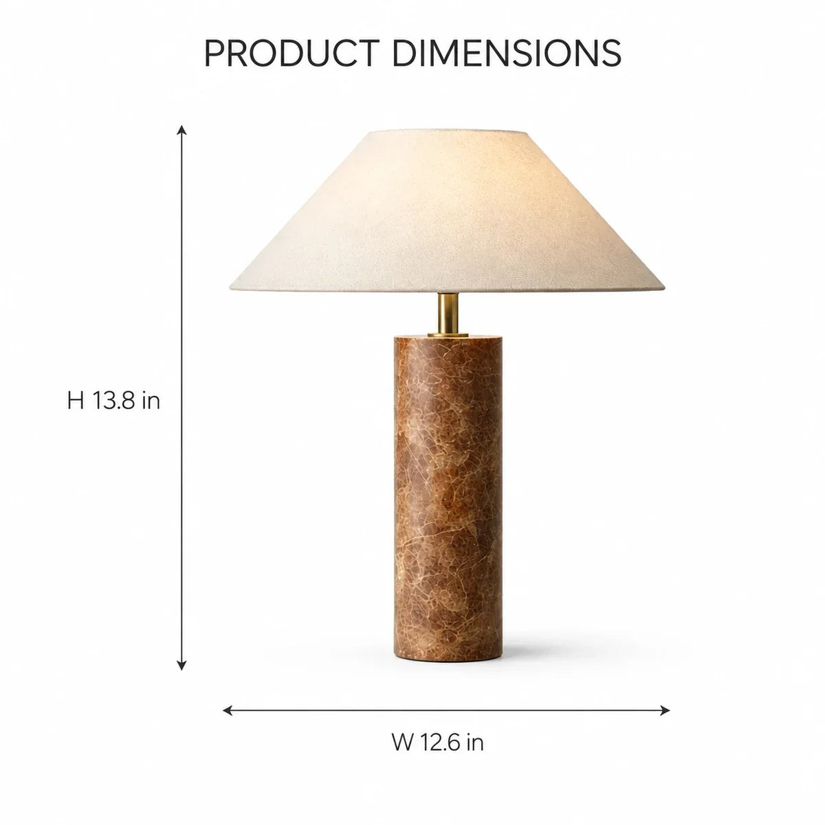 MarbleGlow | Elegant Minimalist LED Table Lamp for Bedside or Desk