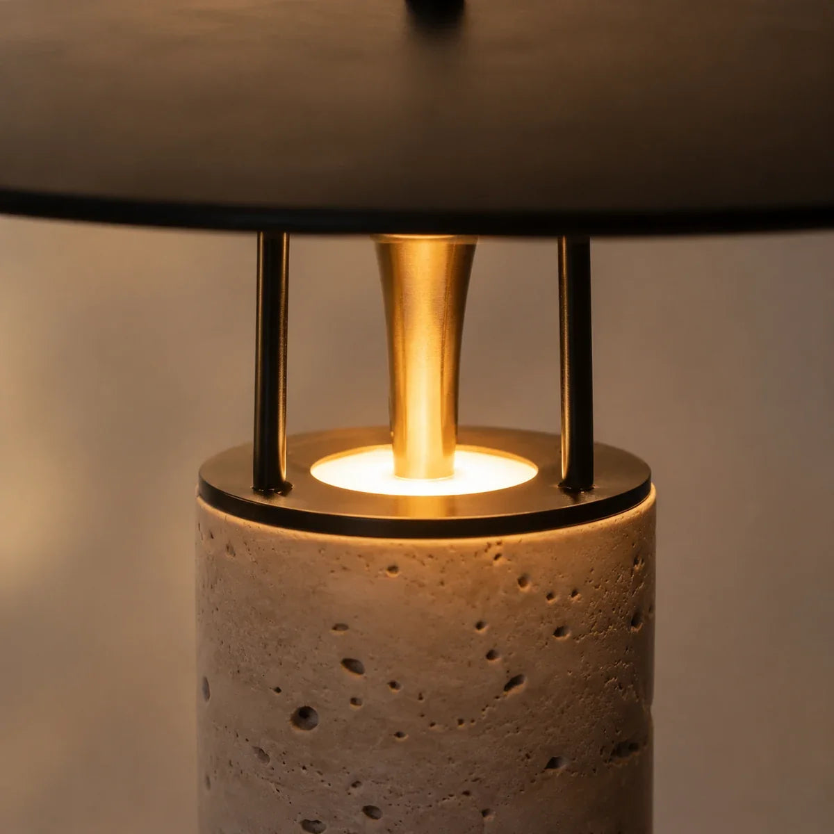 TravertineGlow | Elegant Modern Nordic Table Lamp for Bedroom & Living Room