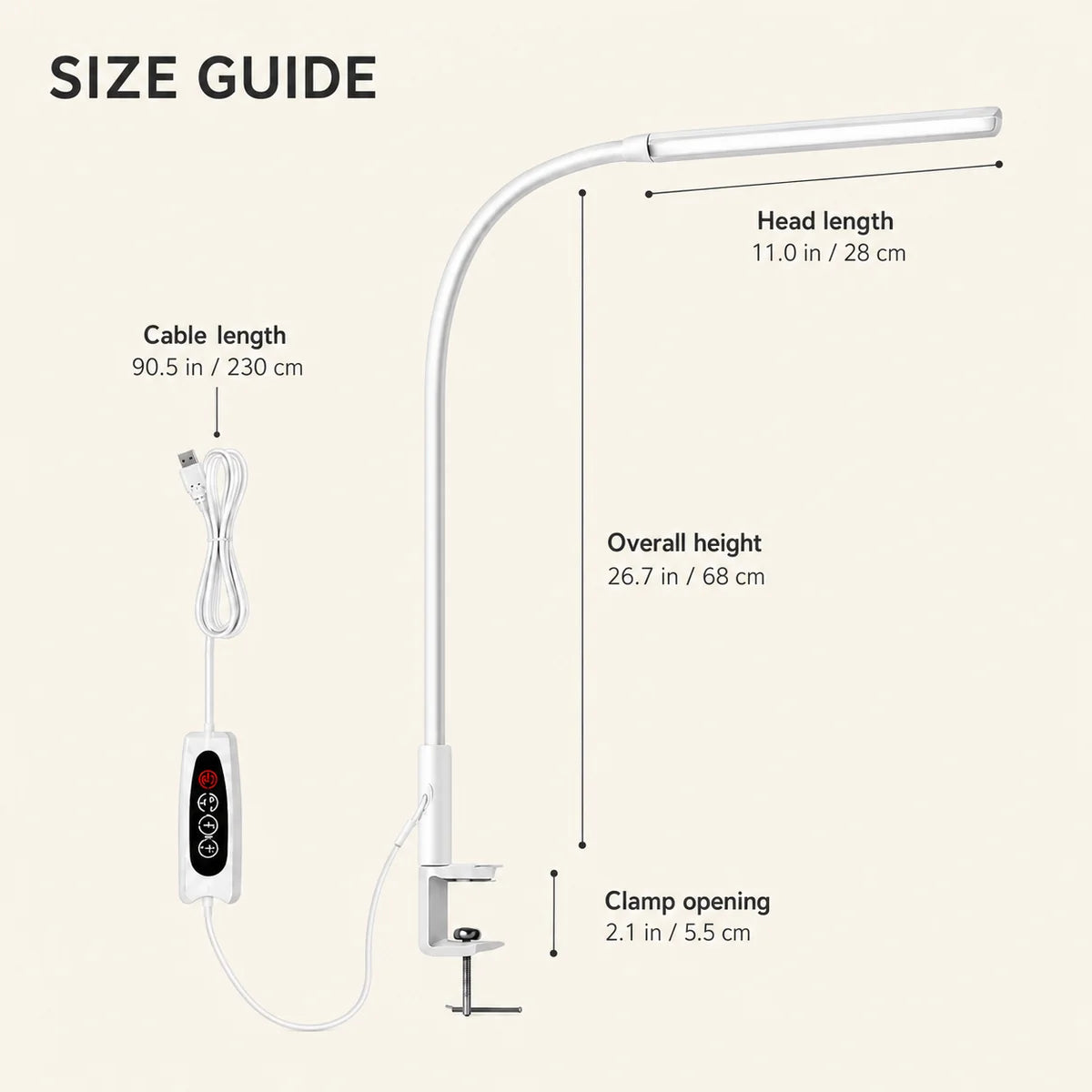 Luminara | Sleek Adjustable Aluminum LED Desk Lamp with Gooseneck Design