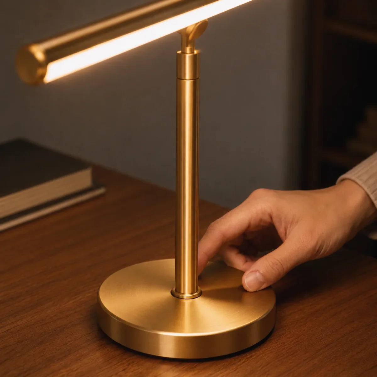 CopperAura | Sleek Adjustable Modern Desk Lamp with Dimmable LED