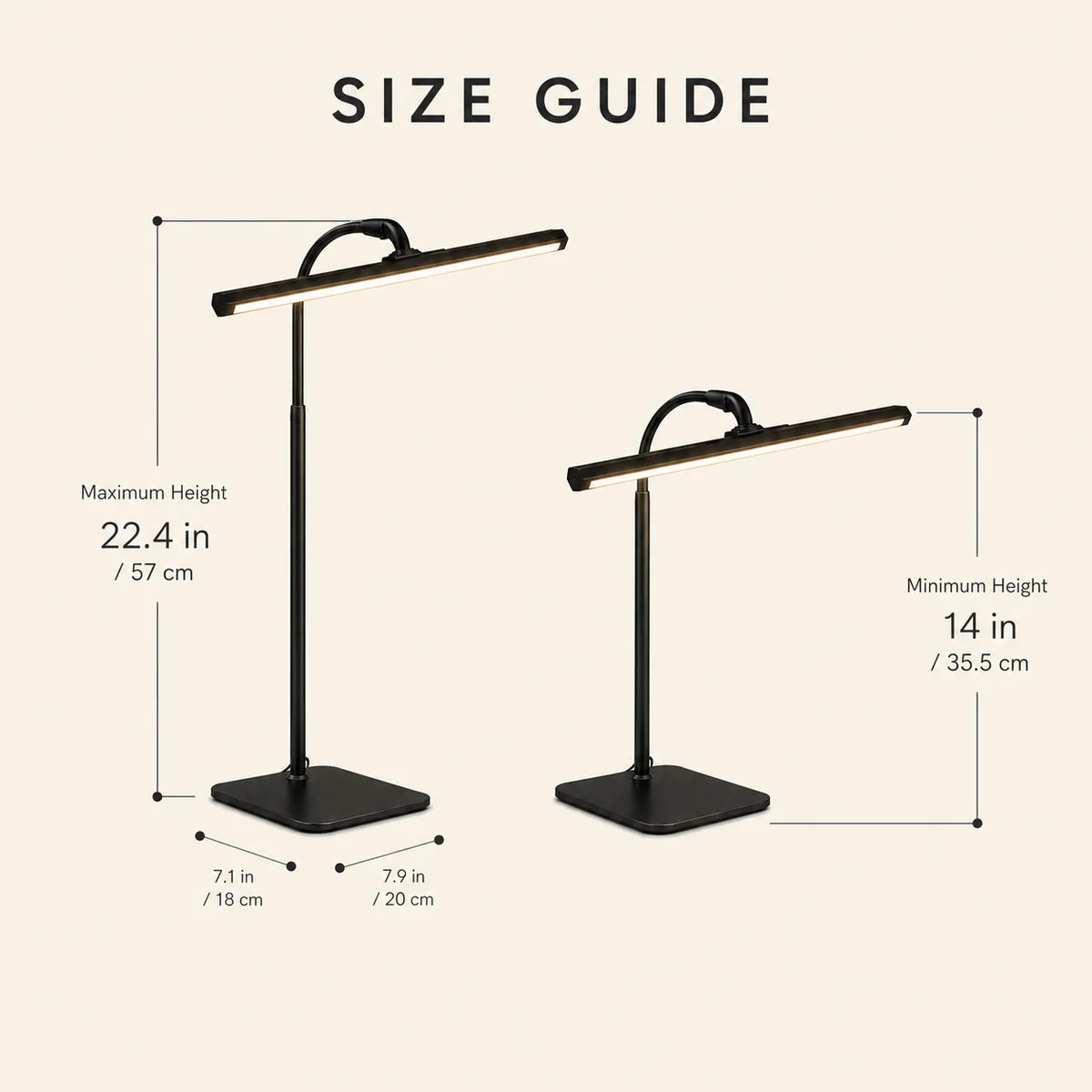 Luminara | Sleek Adjustable Dimmable LED Desk Lamp with Frosted Glass Shade