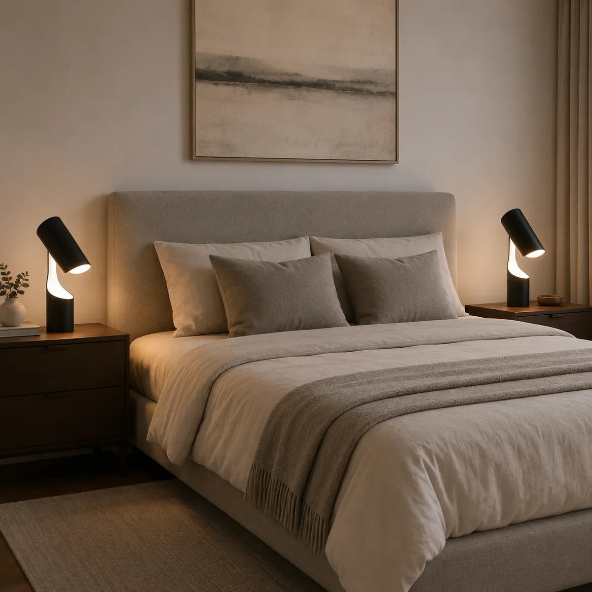 LumenSphere | Modern Adjustable Black Table Lamp for Home Office