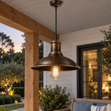 IronCraft | Stylish Industrial Outdoor Hanging Pendant Light Fixture