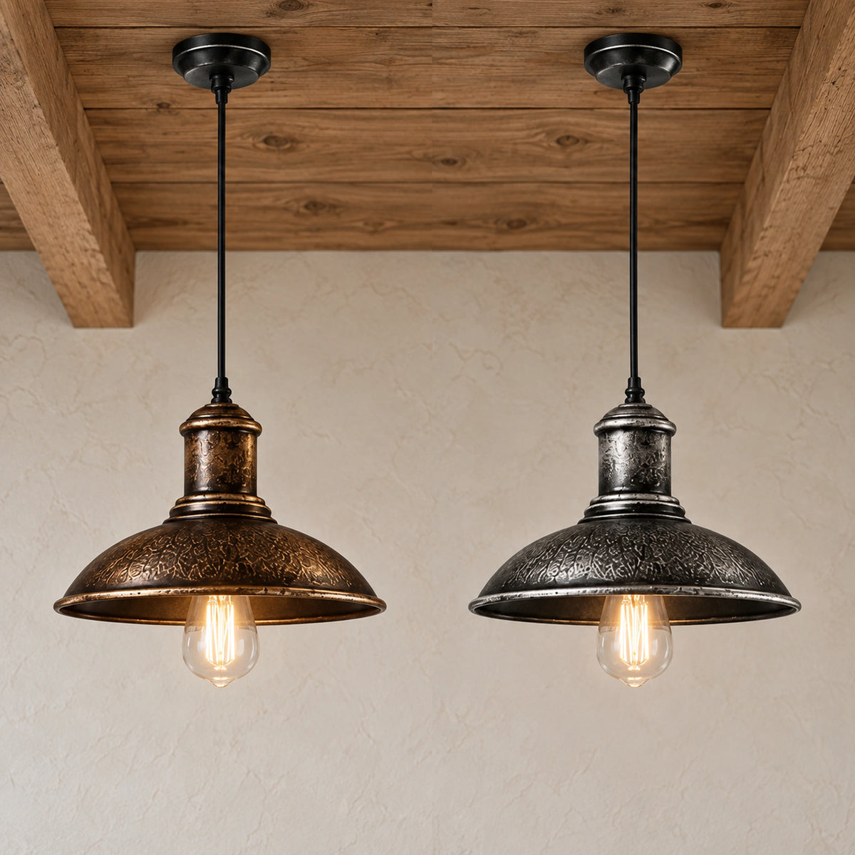 IronCraft | Stylish Industrial Outdoor Hanging Pendant Light Fixture