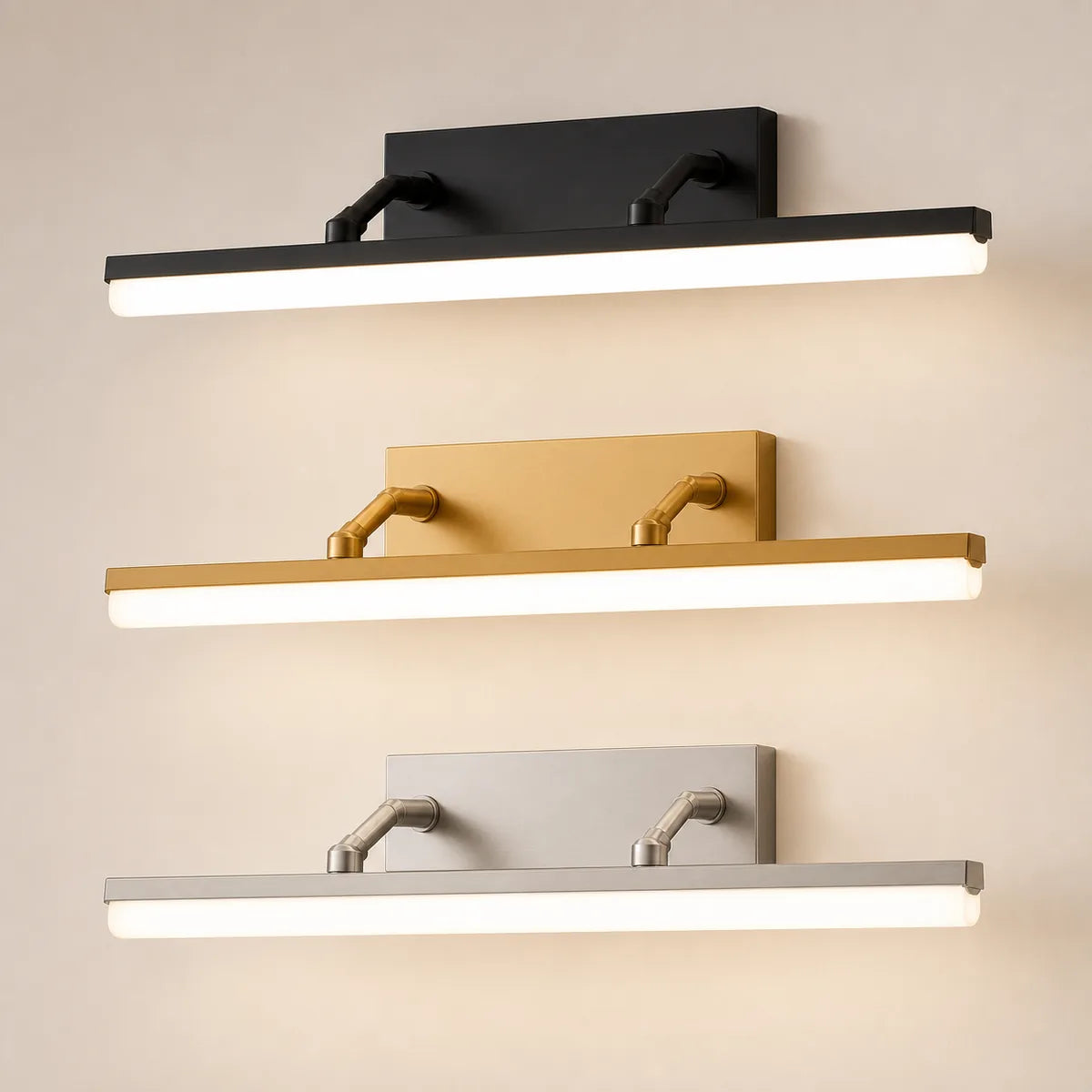 Luminara | Modern Elegant Gold Bathroom Vanity Light Bar with Acrylic LED