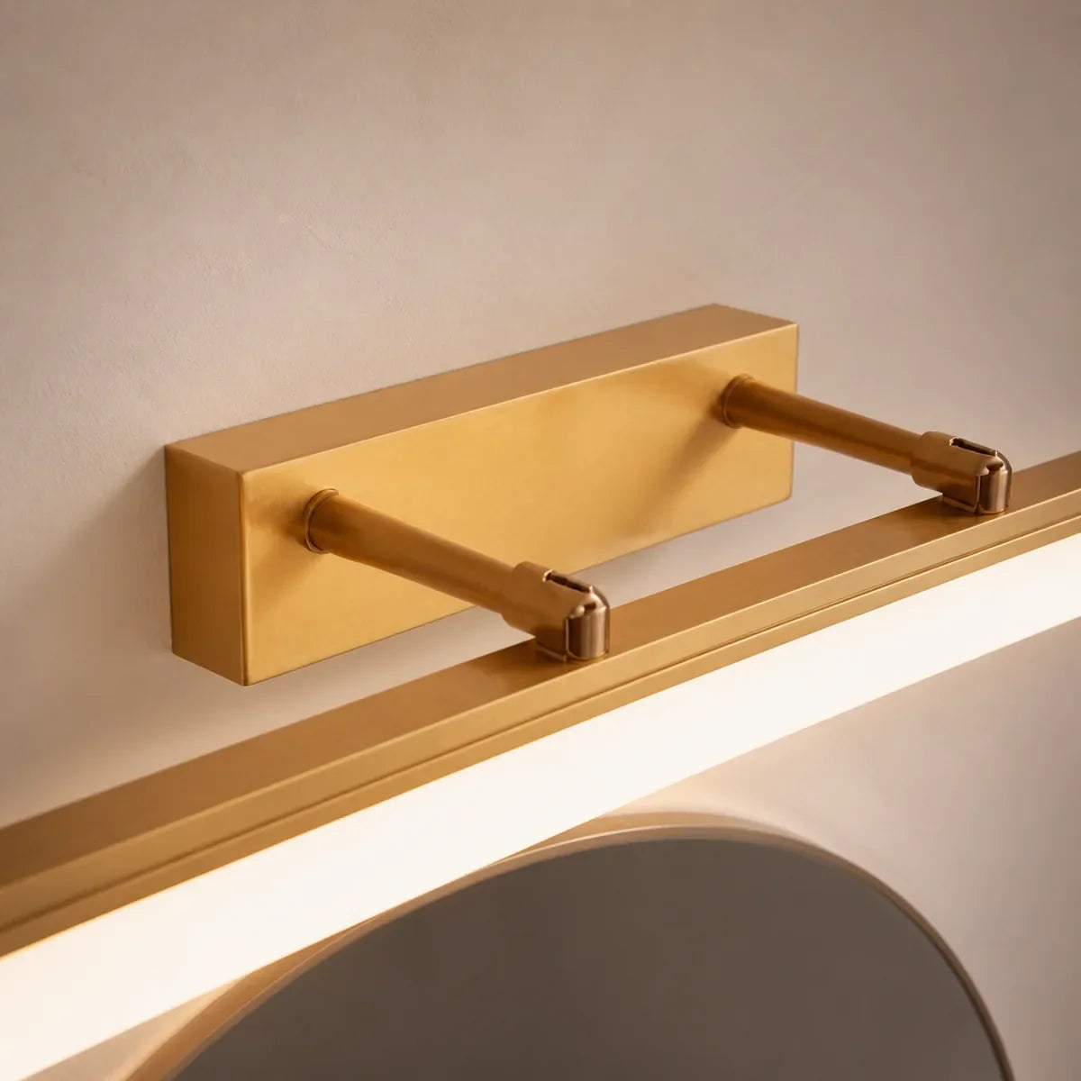 Luminara | Modern Elegant Gold Bathroom Vanity Light Bar with Acrylic LED