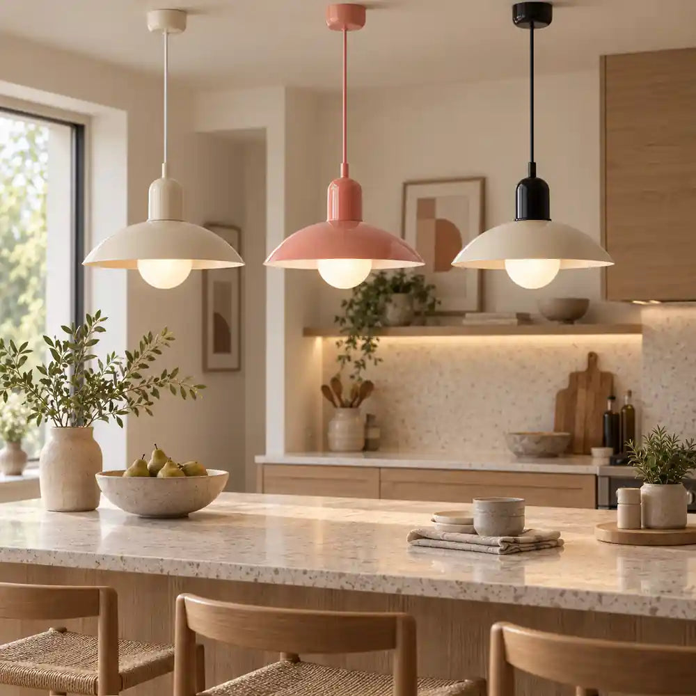 NordicAura | Elegant Adjustable Iron LED Pendant Light for Modern Spaces