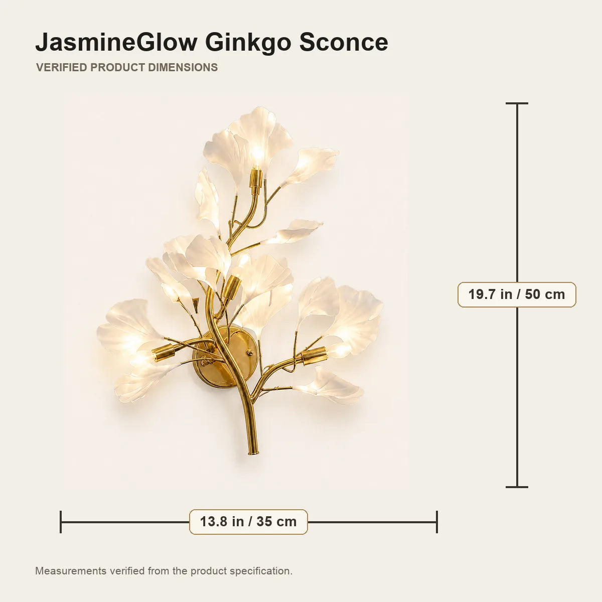 JasmineGlow | Elegant Adjustable LED Wall Sconce Lighting Fixture