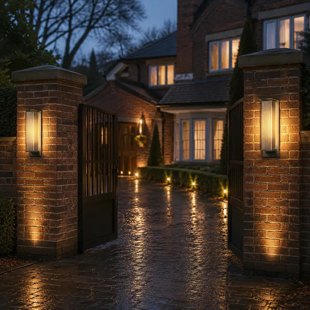 Luminara | Modern Sleek Metal Outdoor Wall Sconce Light Fixture