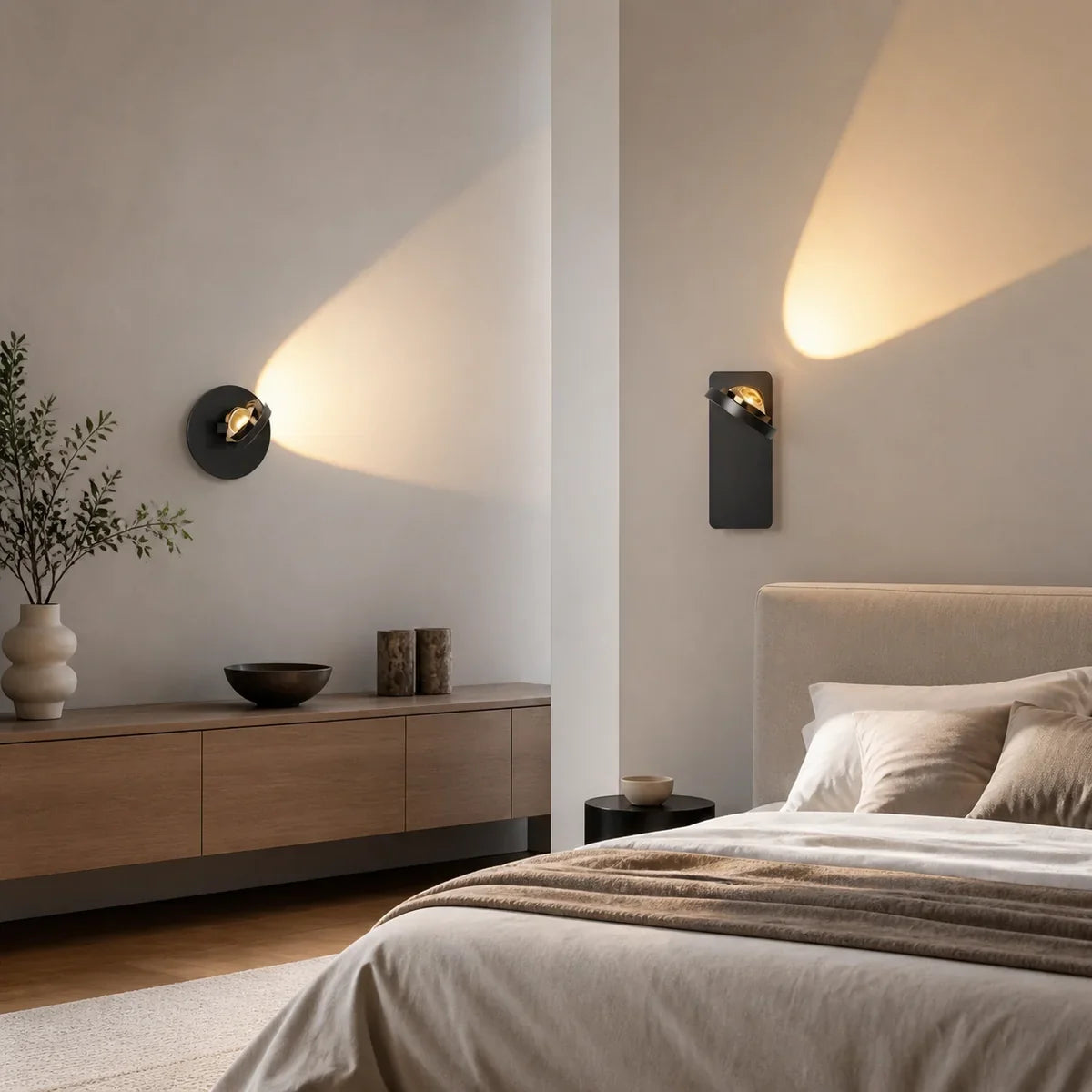 Luminara | Modern Adjustable Iron Wall Sconce Light with Acrylic Shade