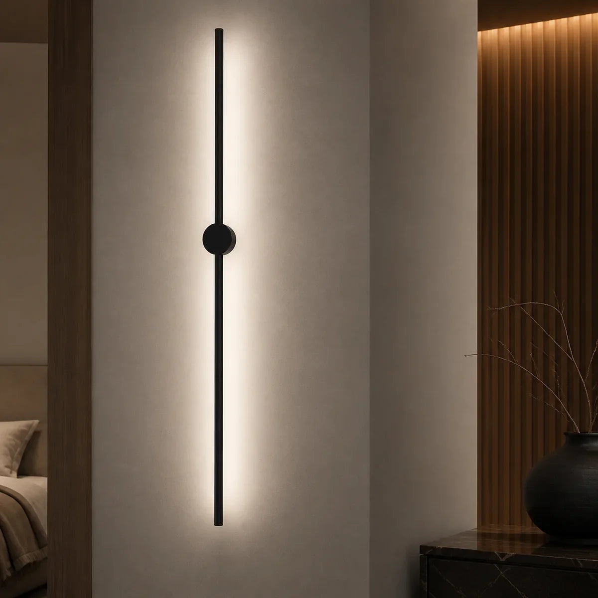 Luminara | Sleek Modern Aluminum Wall Sconce Lighting for Elegant Ambiance
