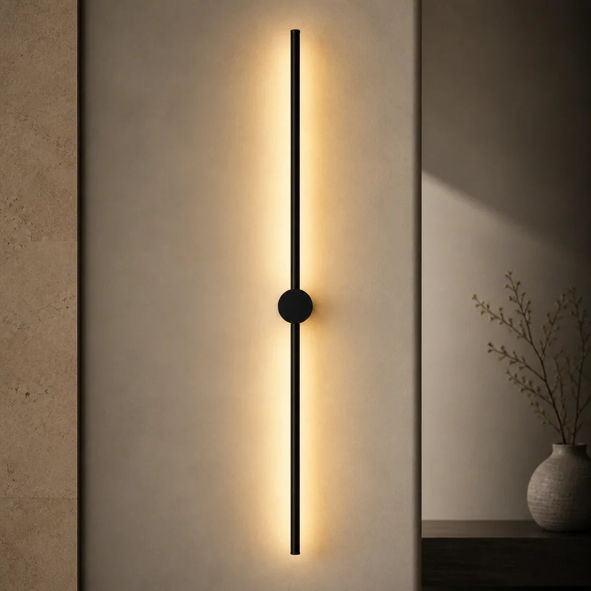 Luminara | Sleek Modern Aluminum Wall Sconce Lighting for Elegant Ambiance