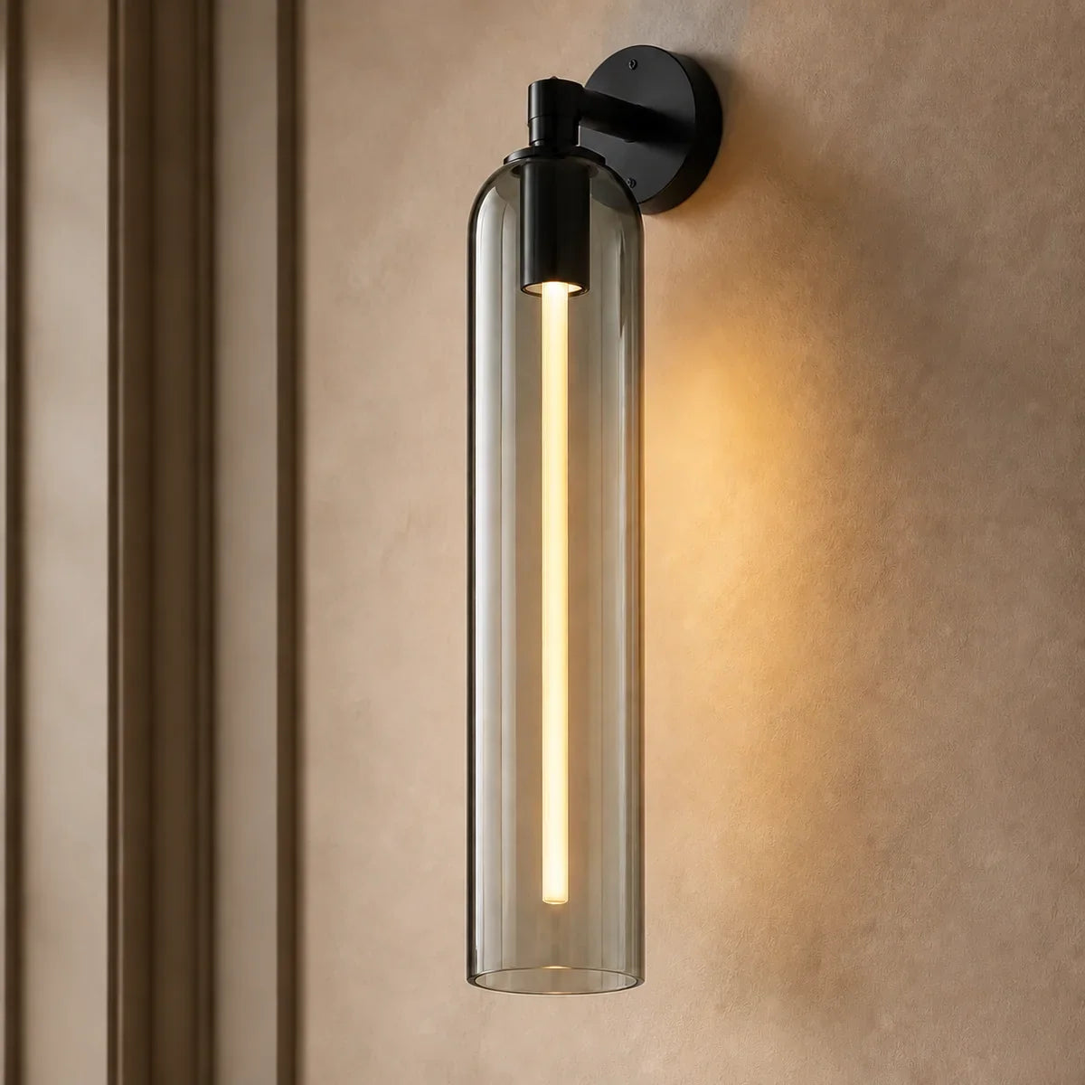 Luminara | Cylindrical Art Glass Wall Sconce