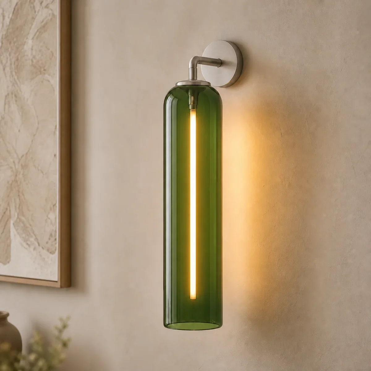 Luminara | Cylindrical Art Glass Wall Sconce