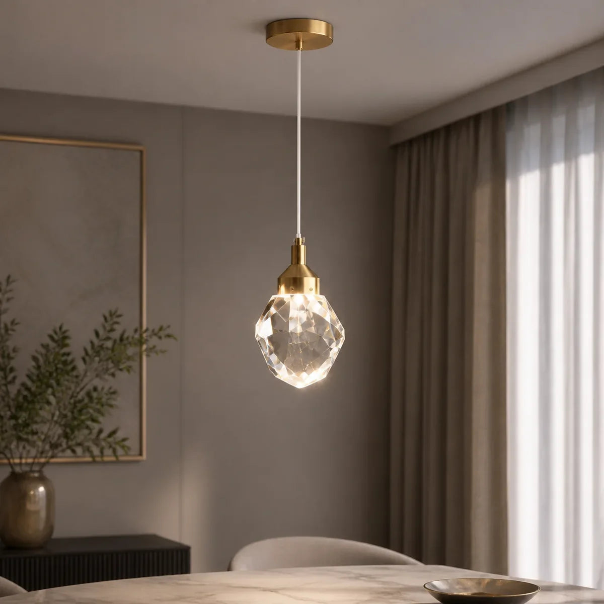 Luminara | Elegant Crystal Wall Light Fixture with Gold Finish