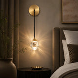 Luminara | Elegant Crystal Wall Light Fixture with Gold Finish
