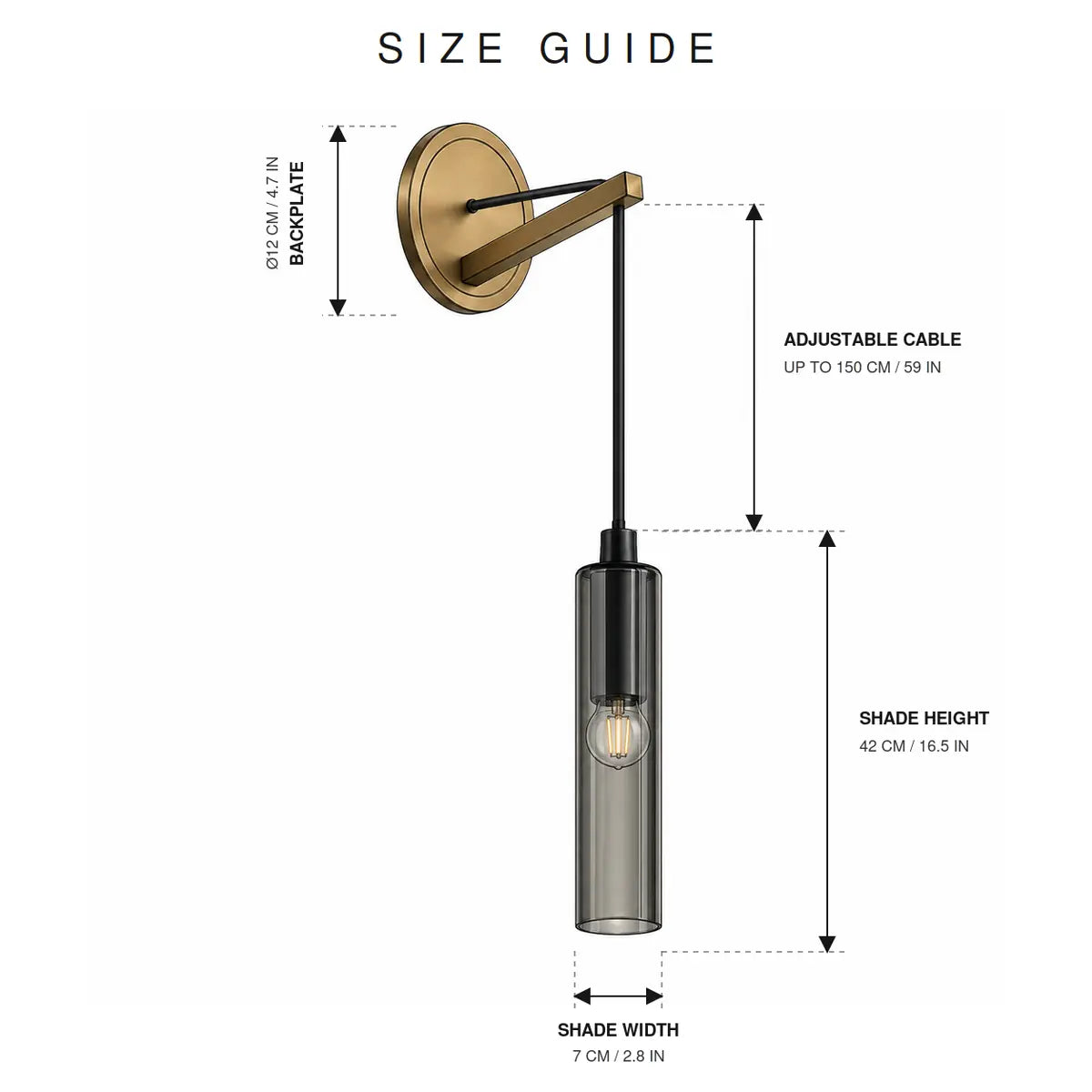 Luminara | Elegant Nordic Glass Wall Sconce Lighting for Modern Spaces