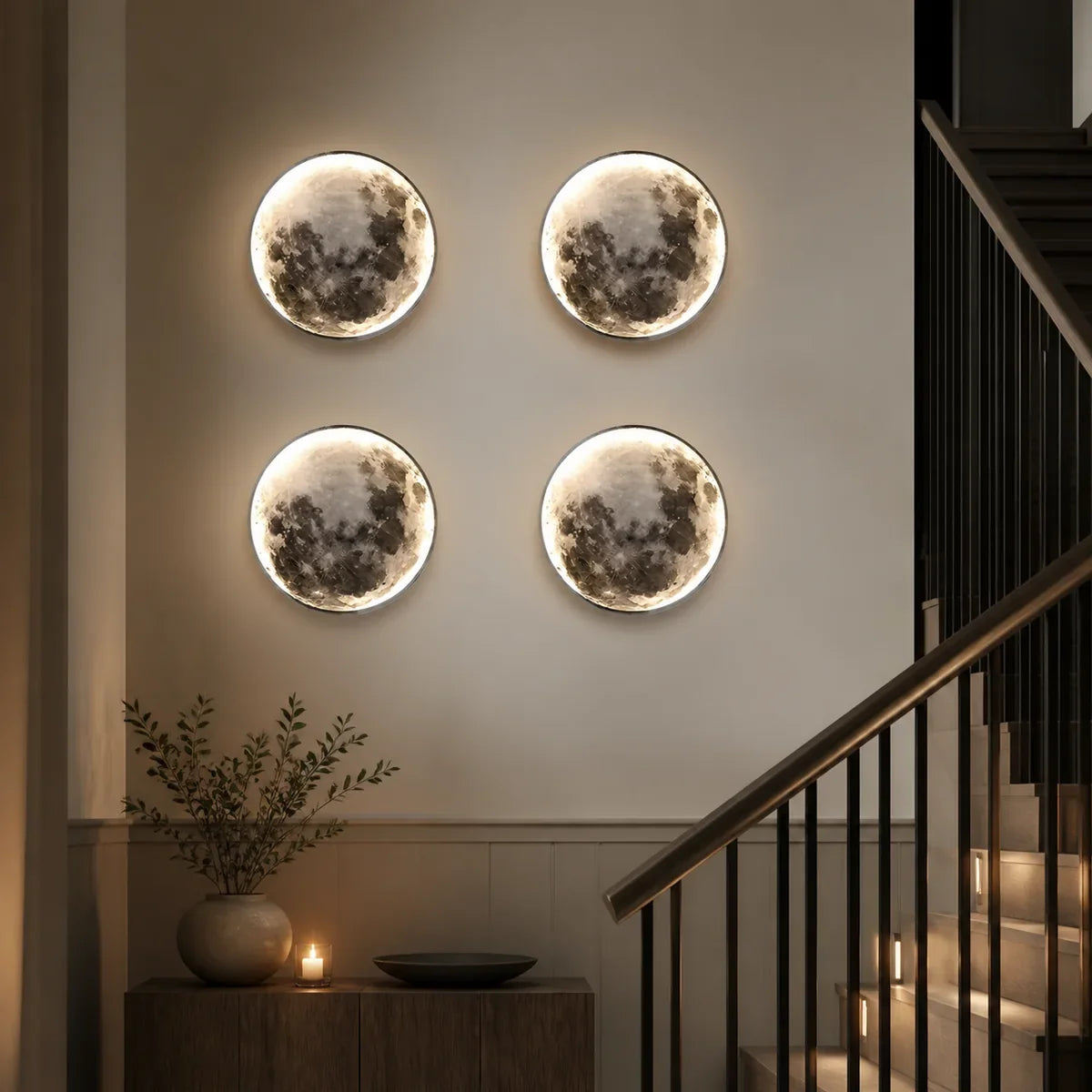 Lunara | Moon-Inspired LED Wall Art Sconce
