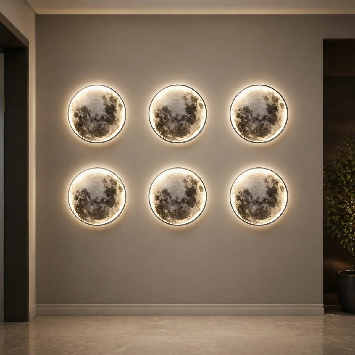 Lunara | Moon-Inspired LED Wall Art Sconce