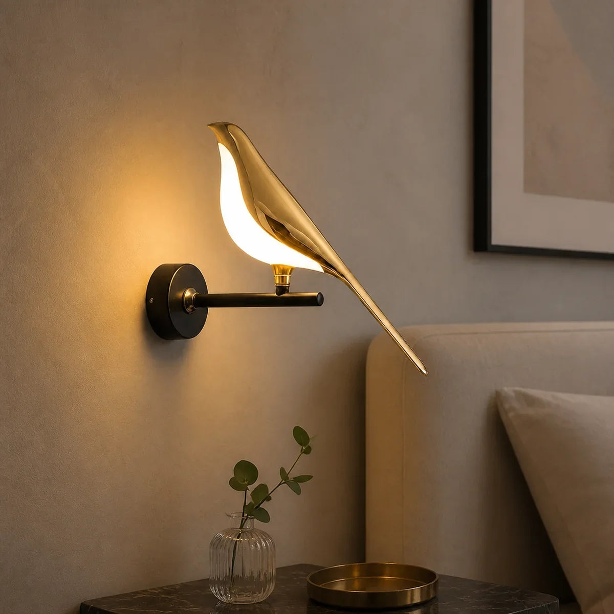 NordicAura | Sculptural Bird LED Wall Sconce