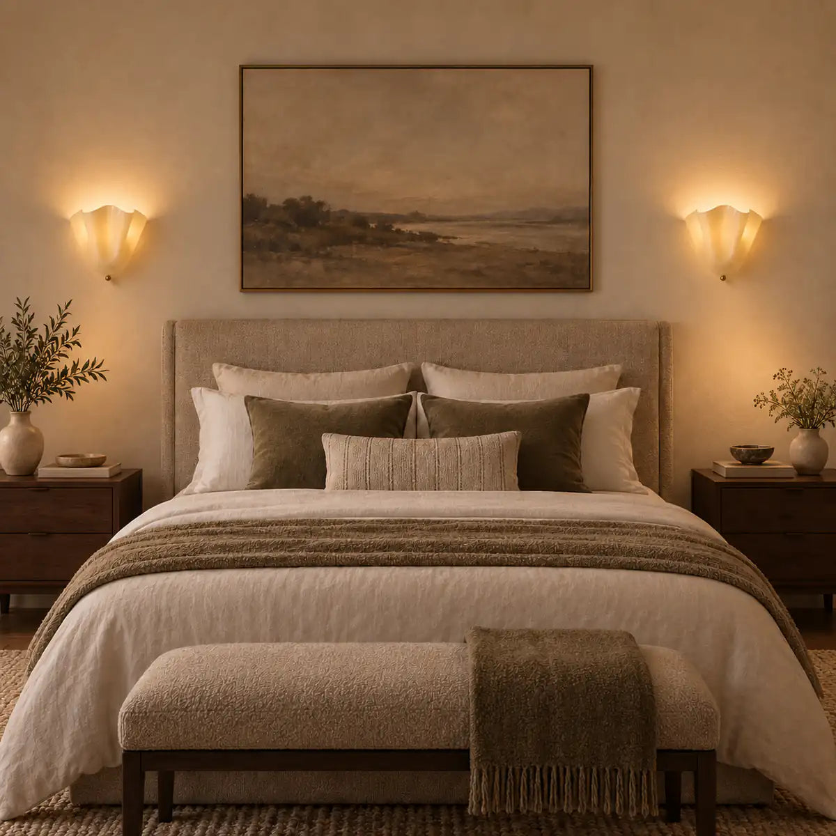 PetalGlow | Elegant Sculptural Metal Glass Wall Sconce Lighting
