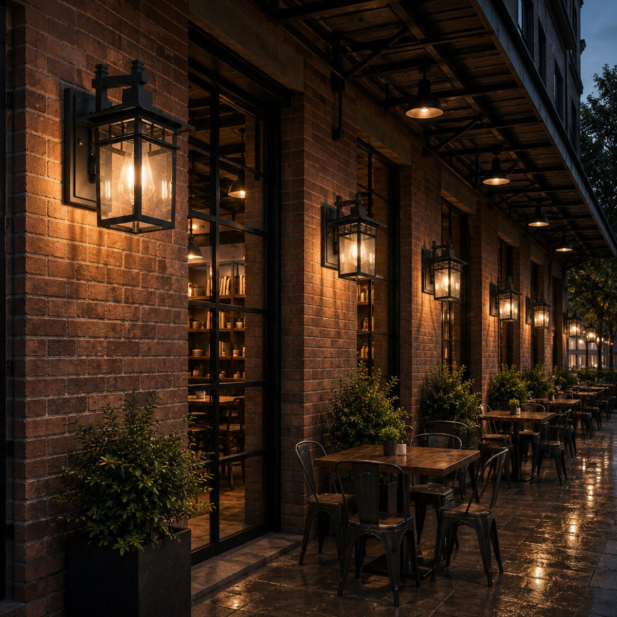 Outdoor Wall Lantern | Classic Carriage Light, Clear Glass, Black or Bronze, IP65