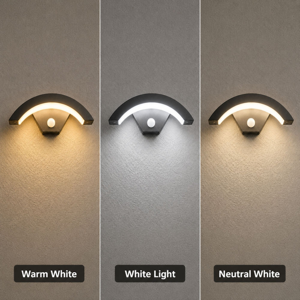 Luminara | Motion Sensor Outdoor Wall Light, Waterproof IP65 LED