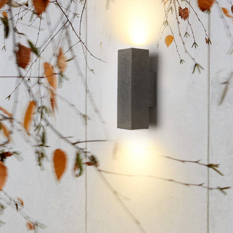 Cemento | Modern Minimalist Cement Outdoor Wall Lamp Fixture 6