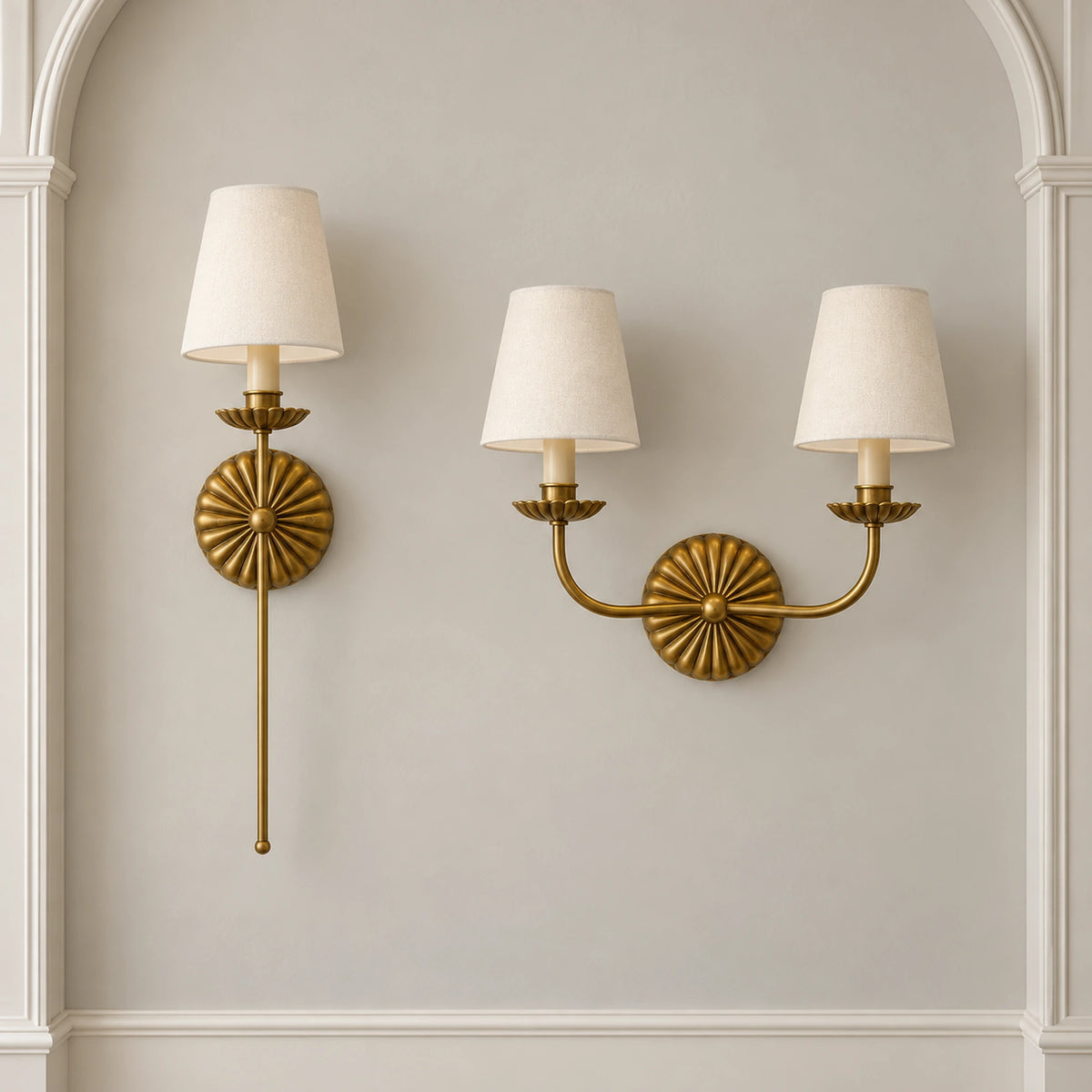 Luminara | Elegant Adjustable Antique Gold Wall Sconce Light Fixture 6