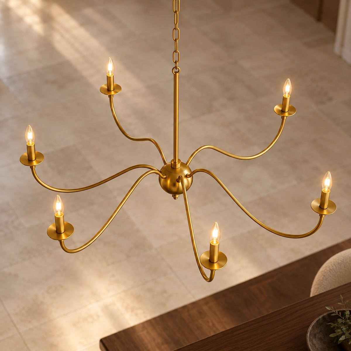 Spanora | Grand Six-Light Iron Chandelier with 160 cm Span and Optional Shades