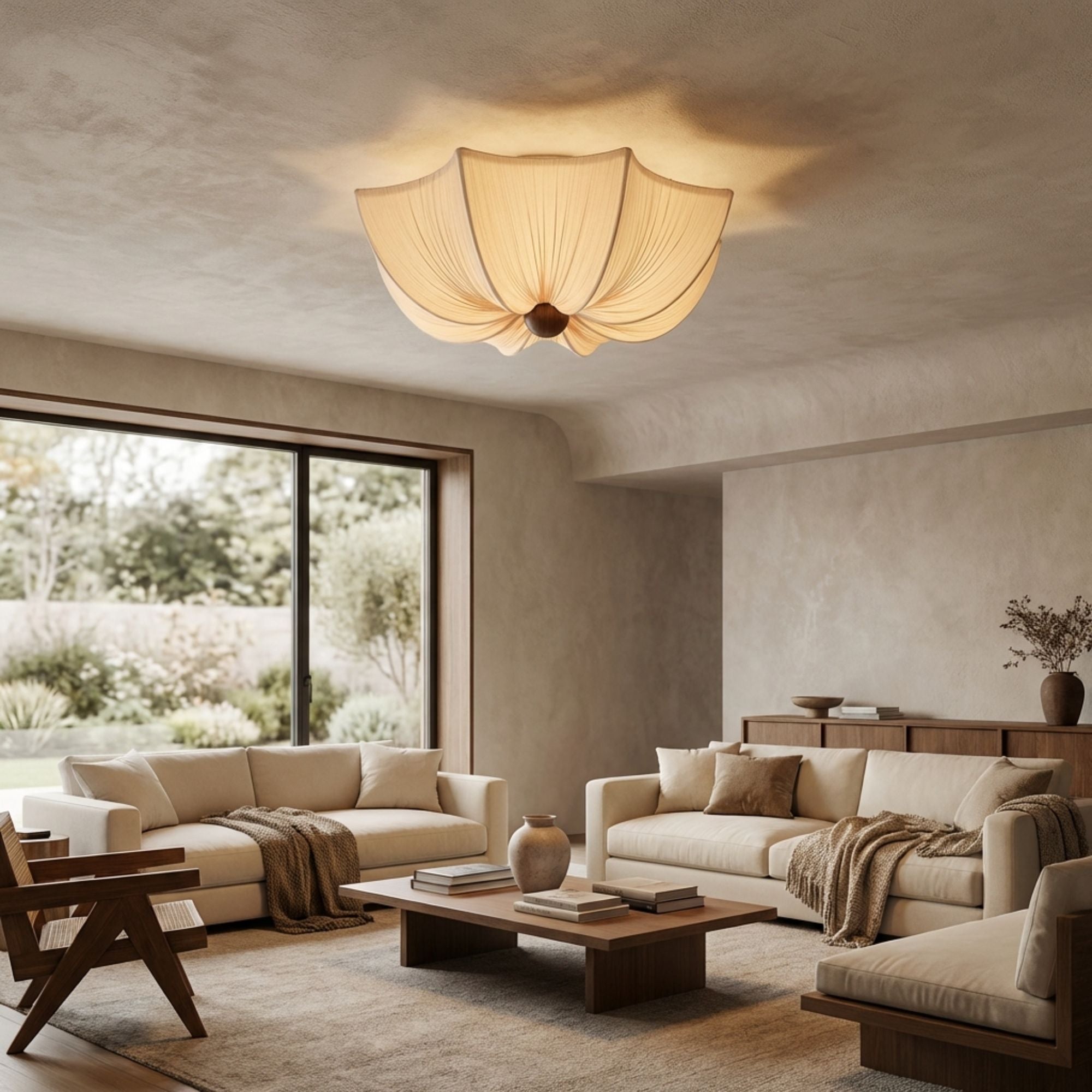 WabiSabi | Serene Elegant Flush Mount Ceiling Light Fixture