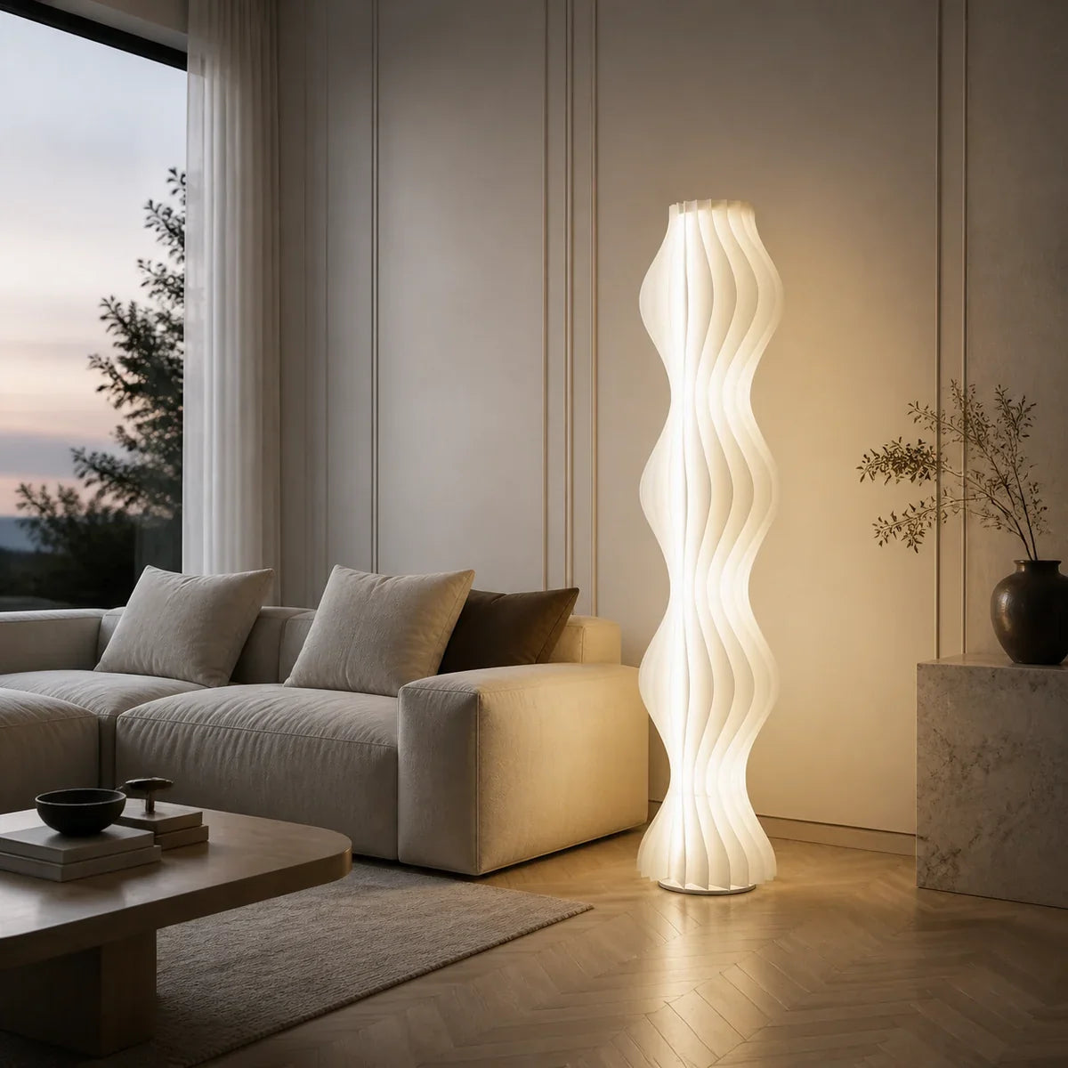 Luminara | Modern Elegant Adjustable LED Standing Floor Lamp — product view