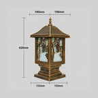 IsliLight | Elegant Floral Metal Outdoor Wall Lantern for Garden Pathways
