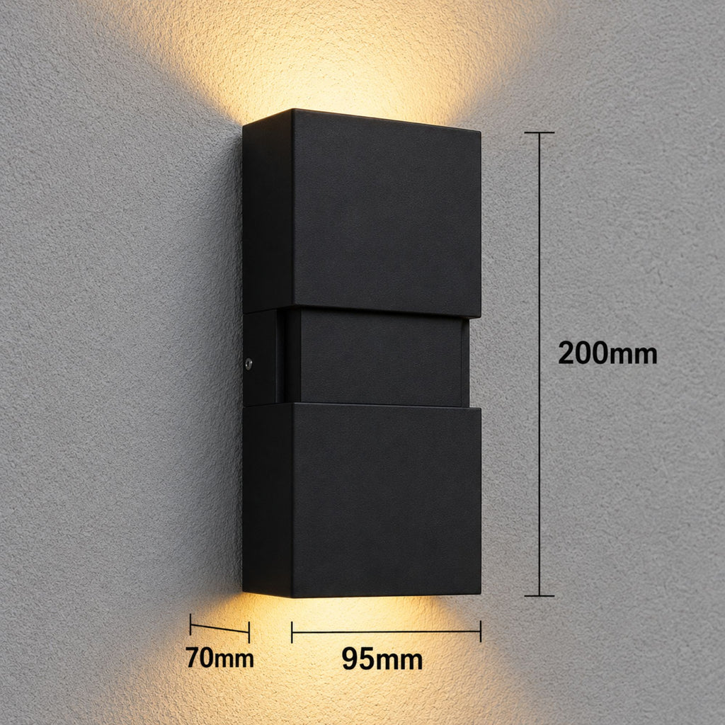 DeneLight | Modern Elegant Outdoor Wall Sconce with Dual-Directional Illumination