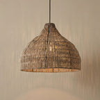 WickerGlow | Elegant Handwoven Rattan Pendant Light Fixture