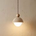 TravertineGlow | Elegant Minimalist Yellow Stone Pendant Light Fixture