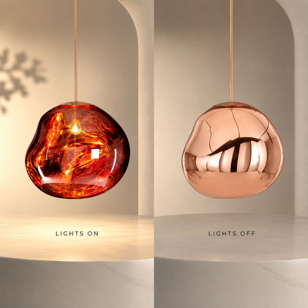 Luminara | Elegant Reflective PVC Pendant Light Fixture